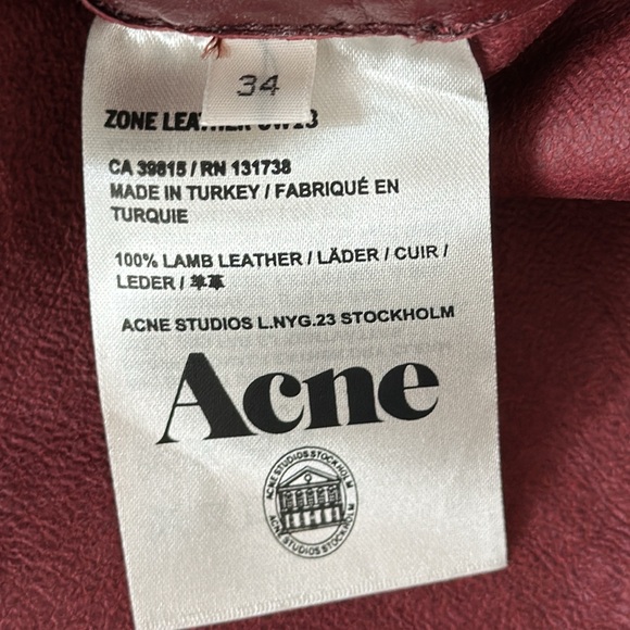 ACNE Studios Rare Runway Lamb Leather Split Open Back Top - Picture 8 of 10
